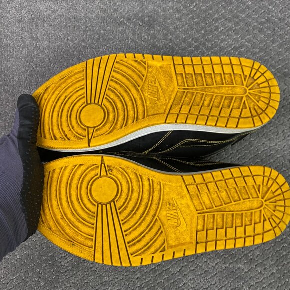 Nike Jordan 1 Flight Shoes Men's 9.5 Black Basketball Sneakers 372704 037 - Picture 14 of 14